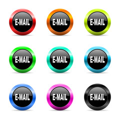 mail icon vector set