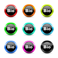bio icon vector set