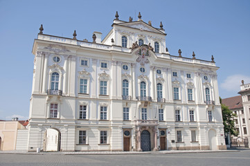 Fototapeta na wymiar Archbishop Palace near Prague Castle