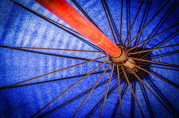 Umbrella texture process vintage old picture style