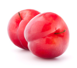 Sweet plum isolated on white background cutout