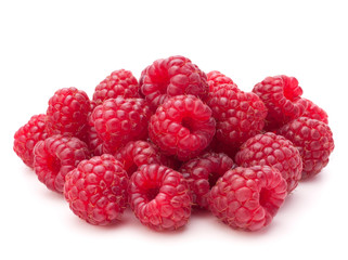 Sweet raspberry isolated on white background cutout