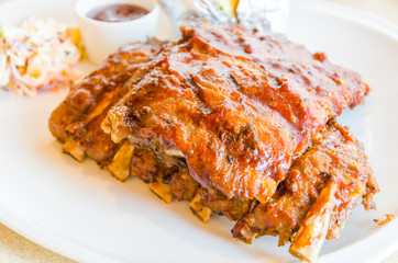 Bbq ribs steak