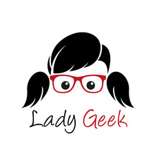 Lady geek logo