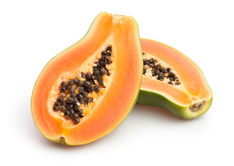 papaya isolated