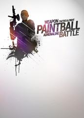 Paintball or airsoft background
