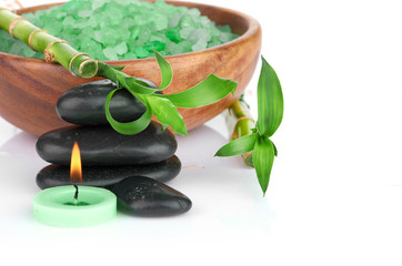 spa concept over white with sample text