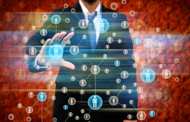 Businessman Choosing the right person