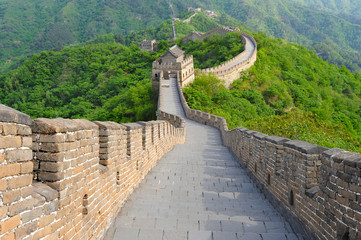 Chinesische Mauer im Sommer