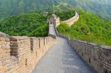 Foto op Plexiglas anti-reflex Grote Muur van China in de zomer © wusuowei