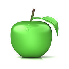 single green aple