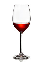 wine glass isolated on white background