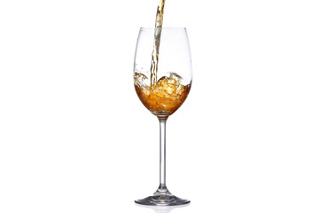 wine glass isolated on white background