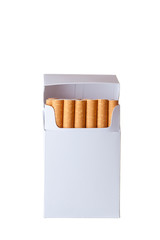 Pack of cigarettes isolated on white background