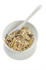 cereal in white background