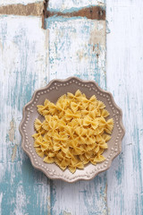 spaghetti on old wooden
