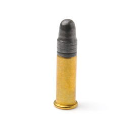 bullet isolated on white background