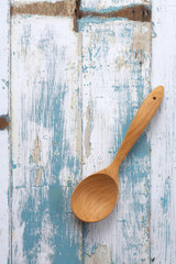 wooden spoon on wooden table