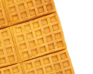 tasty fresh and unhealthy belgian sugar waffles