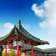 Naklejka premium Chinese ancient architecture