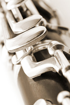 Fragment clarinet closeup