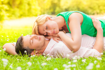 relaxing couple