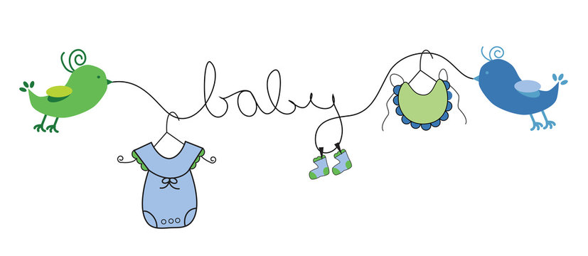 Baby Boy Clothes Line