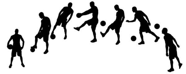 Vector silhouette of a man.