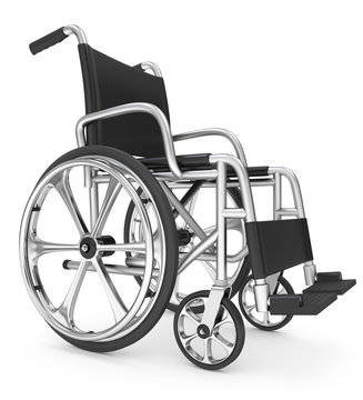 Rollstuhl seitlich