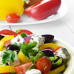 Homemade greek salad