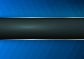 Obraz premium Blue background with banner place