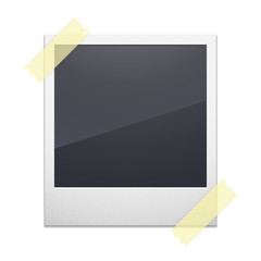 Retro photo frame isolated on white background - 62595021
