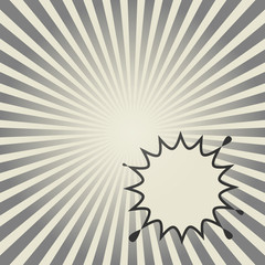 Comic book explosion abstract, vector illustration