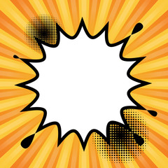 Comic book explosion abstract, vector illustration