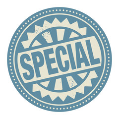 Abstract stamp or label with the text Special written inside