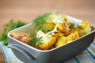 fried cauliflower