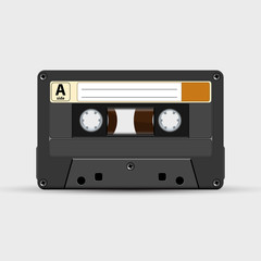 Vector retro audio tape