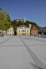 Fototapeta na wymiar Plac Kongres, Ljubljana