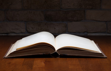 book on table