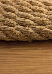 ship ropes on wood