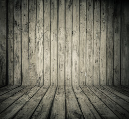 old wooden room