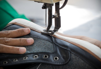 shoe stitching operation