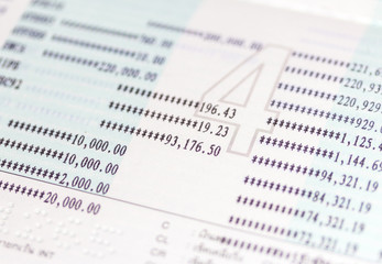Fototapeta premium bank account