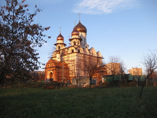 Строительство Церкви Серафима Саровского в Раеве. Москва