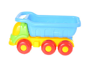 Children's Car Toy Isolated on White Background