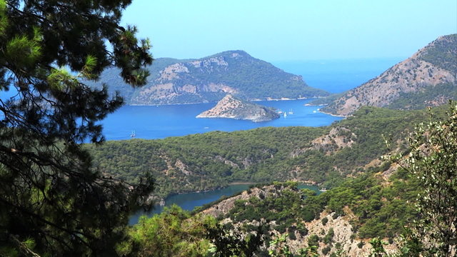 coastline landscape of mediterranean sea turkey
