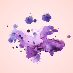watercolour blots, splash, vector illustration