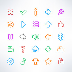 Simple game icons