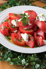 salad with tomatoes and onions