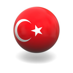 Obraz premium Turkish flag